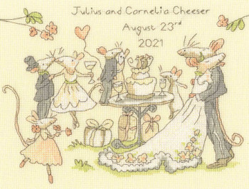 BTXAJ14 Mice Day for a Wedding Day by Anita Jeram BOTHY THREADS Counted Cross Stitch KIT