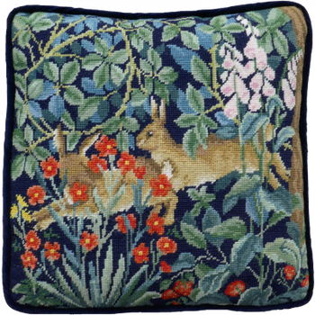 BTTAC16 Greenery Hares Tapestry by Henry Dearle BOTHY THREADS Needlepoint KIT