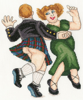 BTXBC12 Och Aye Beryl Cook BOTHY THREADS Cross Stitch KIT