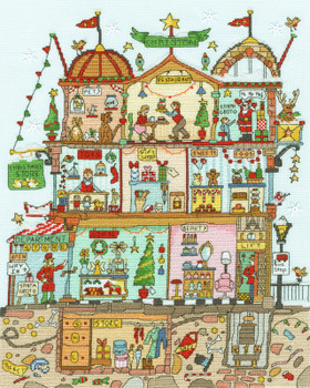 BTXCT38 Cut Thru Christmas Department Store by Amanda Loverseed BOTHY THREADS Counted Cross Stitch KIT