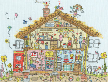 BTXCT43 Craft Home - Cut Thru' Collection Amanda Loverseed Artist BOTHY THREADS Counted Cross Stitch KIT