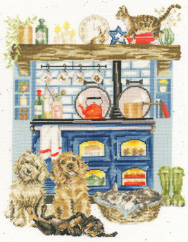 BTXHD127 Country Kitchen - Wrendale Designs by Hannah Dale BOTHY THREADS Counted Cross Stitch KIT