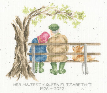 BTXHM3 Her Majesty The Queen - Commemorative Designs by Hannah Dale Bothy Threads Counted Cross Stitch KIT