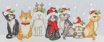BTXKTB11 Festive Felines Halloween & Christmas Collection Karen Tye Bentley Artist BOTHY THREADS Counted Cross Stitch KIT