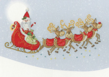 BTXKTB9 Sleigh Ride - Halloween & Christmas Collection Karen Tye Bentley BOTHY THREADS Counted Cross Stitch KIT