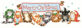 BTXMS30 Merry Catmas by Margaret Sherry Bothy Threads Counted Cross Stitch KIT