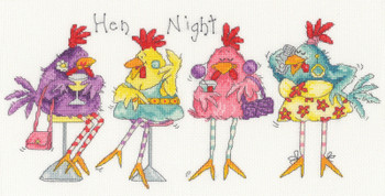 BTXMS41 Hen Night The Margaret Sherry Collection Bothy Threads Counted Cross Stitch KIT