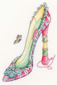 BTXSK9 A Stitch In Time - Shoe Art by Sally King Bothy Threads Counted Cross Stitch KIT