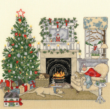 BTXSS9 Christmas Eve Sally Swannell BOTHY THREADS Counted Cross Stitch KIT