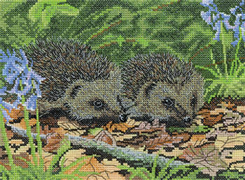 HCK1627A Hedgehogs in Spring Nigel Artingstall Wildlife Collection Heritage Crafts Kit