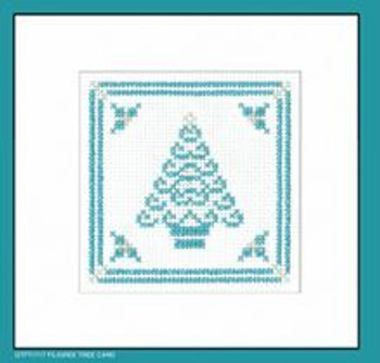 HCK1717A Filigree Tree Card Teal (pk of 3) - Teal & Silver Filagree Collection Greeting Card by Kirsten Roche Heritage Crafts Kit