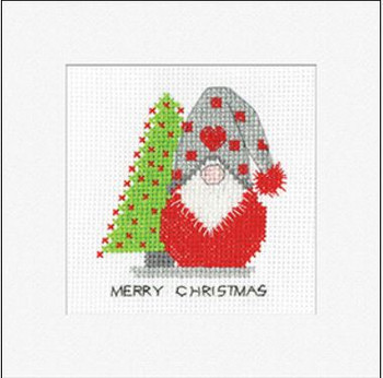 HCK1714A Gonk Christmas Tree (pk of 3) Gonk Greeting Card by Kirsten Roche Heritage Crafts Kit