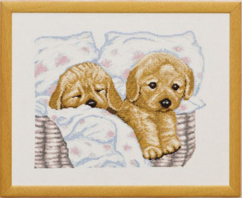 902328 Puppies Permin Cross Stitch Kit