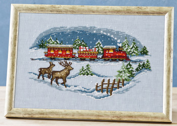 922287 Red Christmas Train Permin Kit