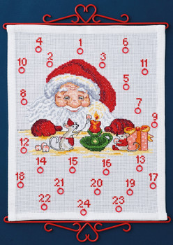 343283 Santa Claus & Mouse Advent Calendar Permin Kit