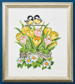 923449 Tulips In Basket Permin Kit