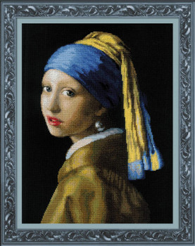 RL100063 Riolis Cross Stitch Kit Girl with a Pearl Earring