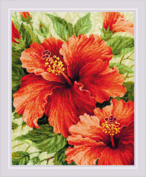 RL1967 Riolis Counted Cross Stitch Kit Hibiscus