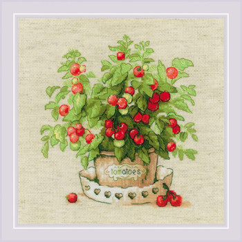 RL1983 Riolis Cross Stitch Kit Tomatoes in a Pot