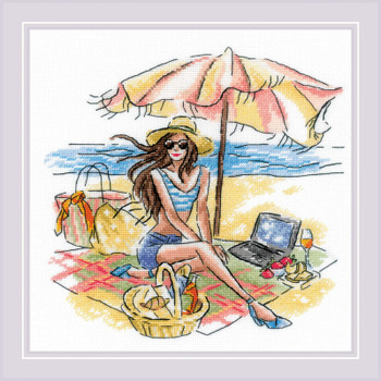 RL2008 Riolis Cross Stitch Kit At The Beach