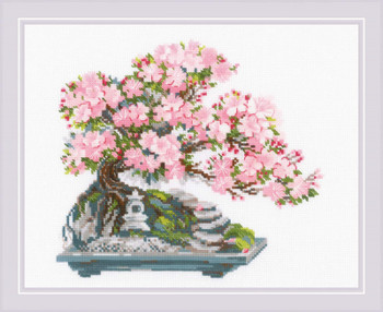 RL2042 Riolis Cross Stitch Kit Flowering Bonsai