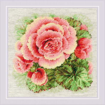 RL2122 Riolis Cross Stitch Kit Begonia