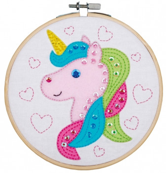 PNV180497 Felt Unicorn - Craft Kit Vervaco