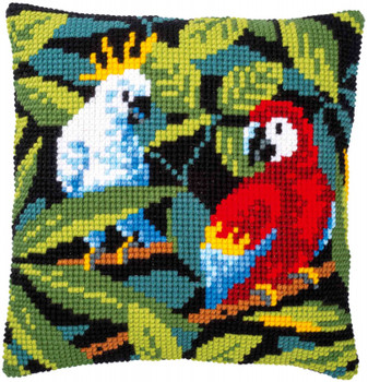 PNV186881 Tropical Birds - Cushion; Vervaco