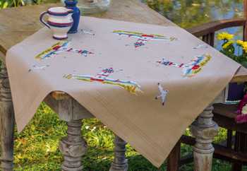 PNV191522 Lighthouses Tablecloth; Vervaco