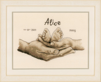 PNV202331 Hands & Feet - Birth Announcement Vervaco