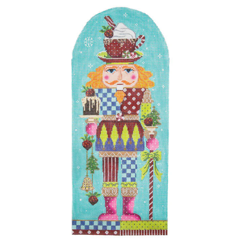 KC-KPF121NC Cocoa & Cookies Nutcracker Kelly Clark Needlepoint