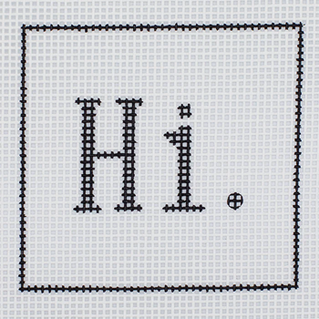 A45-Z Hi.  DeElda Needleworks Beginner Needlepoint kit