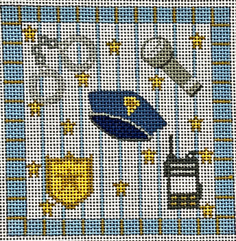 CH-575 Police Square 4 x 4 18 Mesh CH Designs