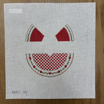 ANGEL 3D HEART AND CHECKERS 5604 3D ANGEL Susan Roberts Needlepoint