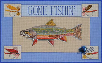 ERB-06 Gone Fishin I (Trout) 19 x 12 18 Mesh EILEEN R. BEST 