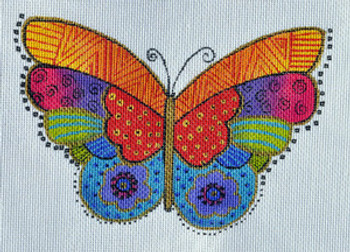 LB-47 Rainbow Butterfly 7 x 4 ½ 18 Mesh LAUREL BURCH