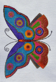 LB-48 Summer Butterfly 7 x 4 ½  18 Mesh LAUREL BURCH