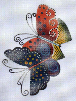 LB-56 Flutterbyes 5 ½ x 3 ¾ 18 Mesh LAUREL BURCH