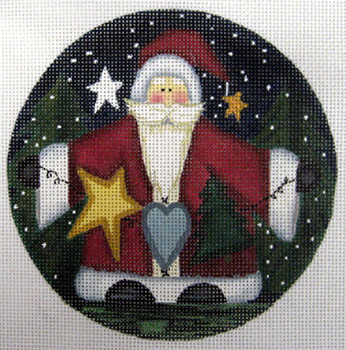 LK-40 Christmas Wishes 5" Round 18 Mesh LAURIE KORSGADEN