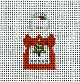 (PPD) PP224BW Mini Mrs. Claus 1.25 x 2 18 Mesh Painted Pony Designs
