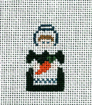 (PPD) PP232BW Mini Mrs. Pilgrim 1.25 x 2 18 Mesh Painted Pony Designs