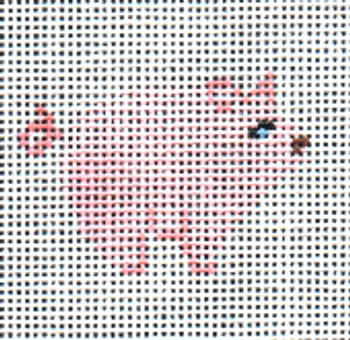 (PPD) PP241BP Mini Pig 1.25 x 2 18 Mesh Painted Pony Designs