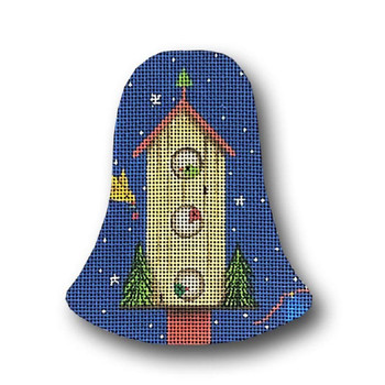 GD-XO 35 Birdhouse - Bell Shape 4 x 4.5 18 Mesh Ornament Ginny Diezel