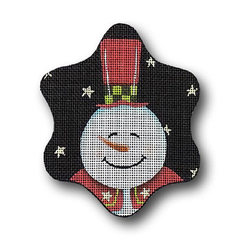 GD-XO 39 Snowman w/Top Hat 18 4.5 x 4.5 18 Mesh Ornament Ginny Diezel