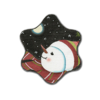 GD-XO 40 Snowman w/Scarf 4.5 x 4.5 18 Mesh Ornament Ginny Diezel