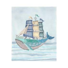 FF-PL 02 Whale Ship 10 x 12 18 Mesh Fab Funky