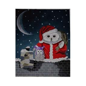 FF-PL 04 Owls on the Roof 8 x 10 18 Mesh Fab Funky