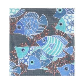 IP-PL 05 Blue Fish 9.5 x 10 13 Mesh Isabelle Picard