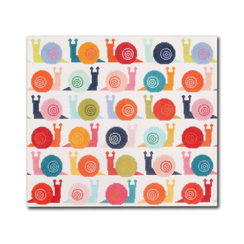 KR-PL 09 Colorful Snails 12x11 18 Mesh Kate Rhees