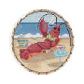 Ornament MBM-XO84 Lobster 4.25” Rnd 18 Mesh  Melinda B. McAra